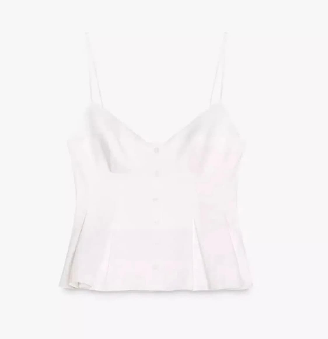 ZARA 자라 포플린 크롭트 탑, 자라 플레어 탑, 자라 플레어 나시 상품이미지8