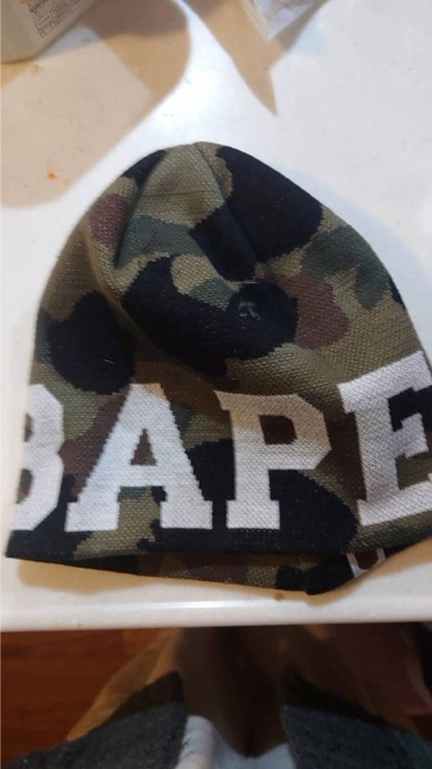 베이프 1ST 카모 니트 비니 그린 상품이미지2