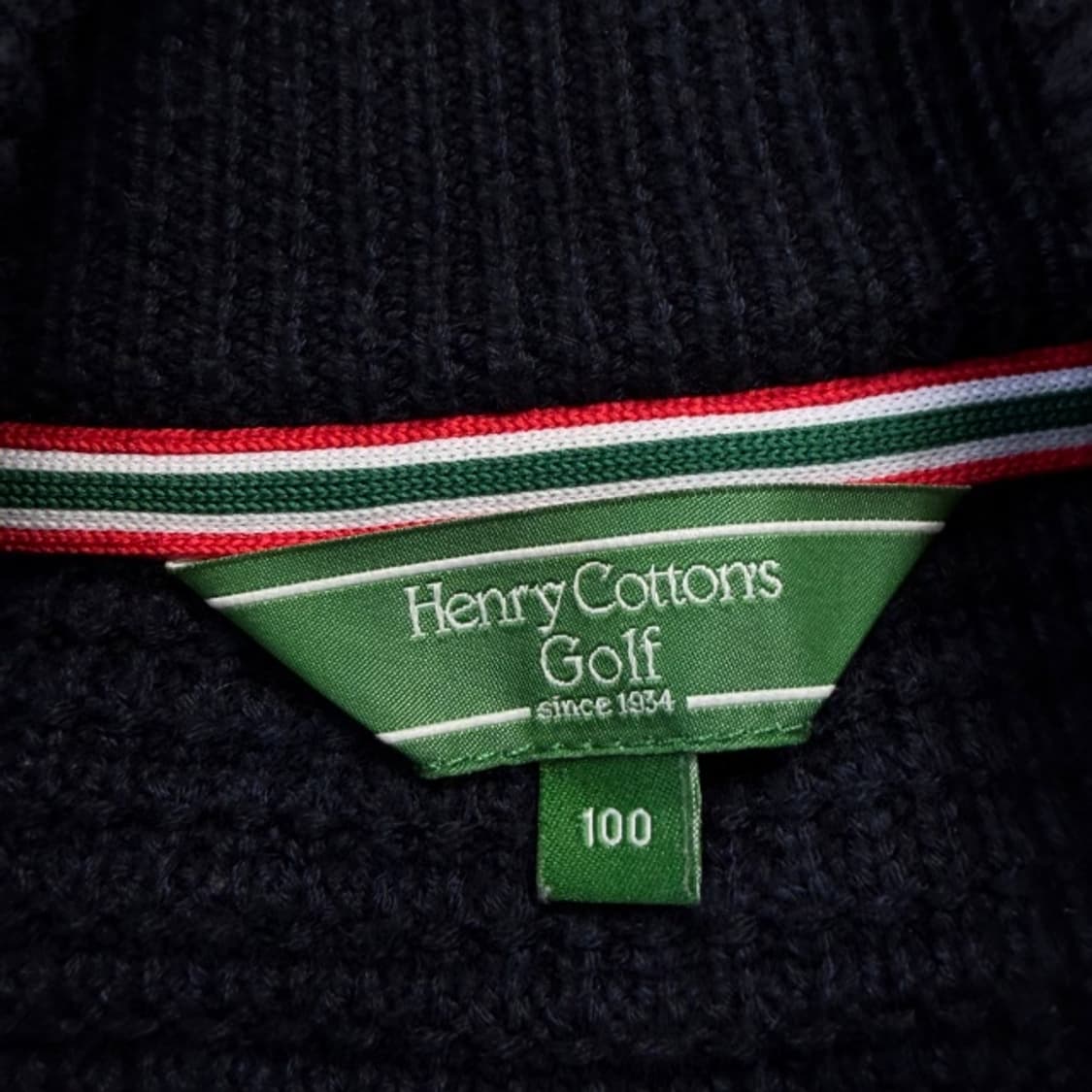 100 헨리코튼 니트집업  상품이미지3