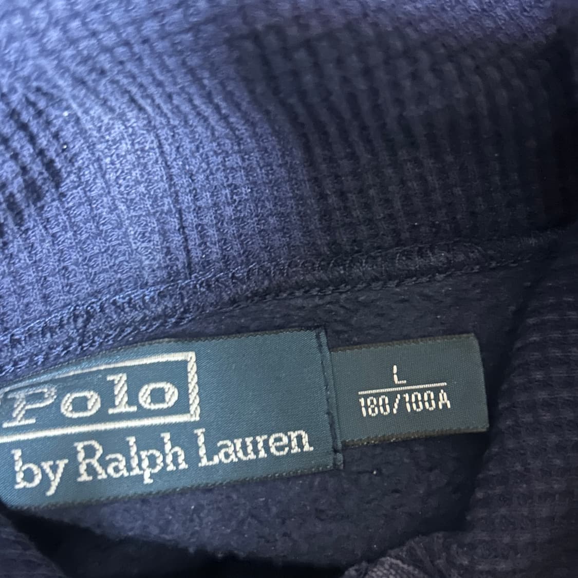 폴로 랄프로렌 빅포니 네이비 흰색로고 후드티 상품이미지4