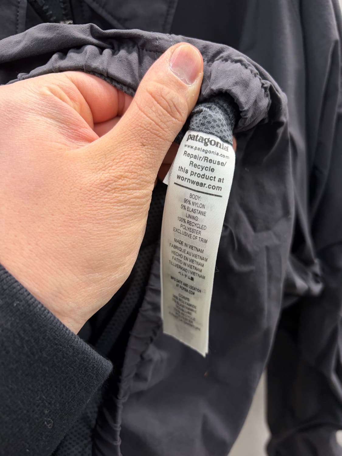 파타고니아 바람막이 자켓 L INBK 상품이미지5