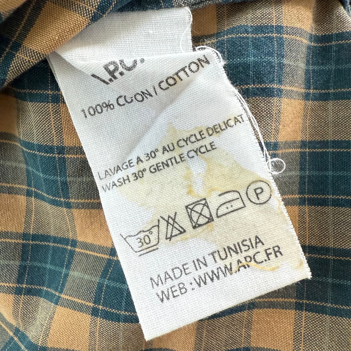 [S] A.P.C. 체크 셔츠 상품이미지6