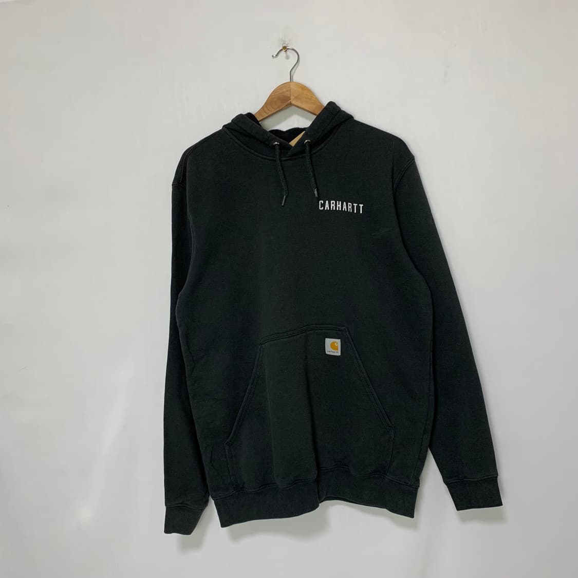 칼하트 빈티지 기모 블랙 차콜 후드티 M 남녀공용 상품이미지1