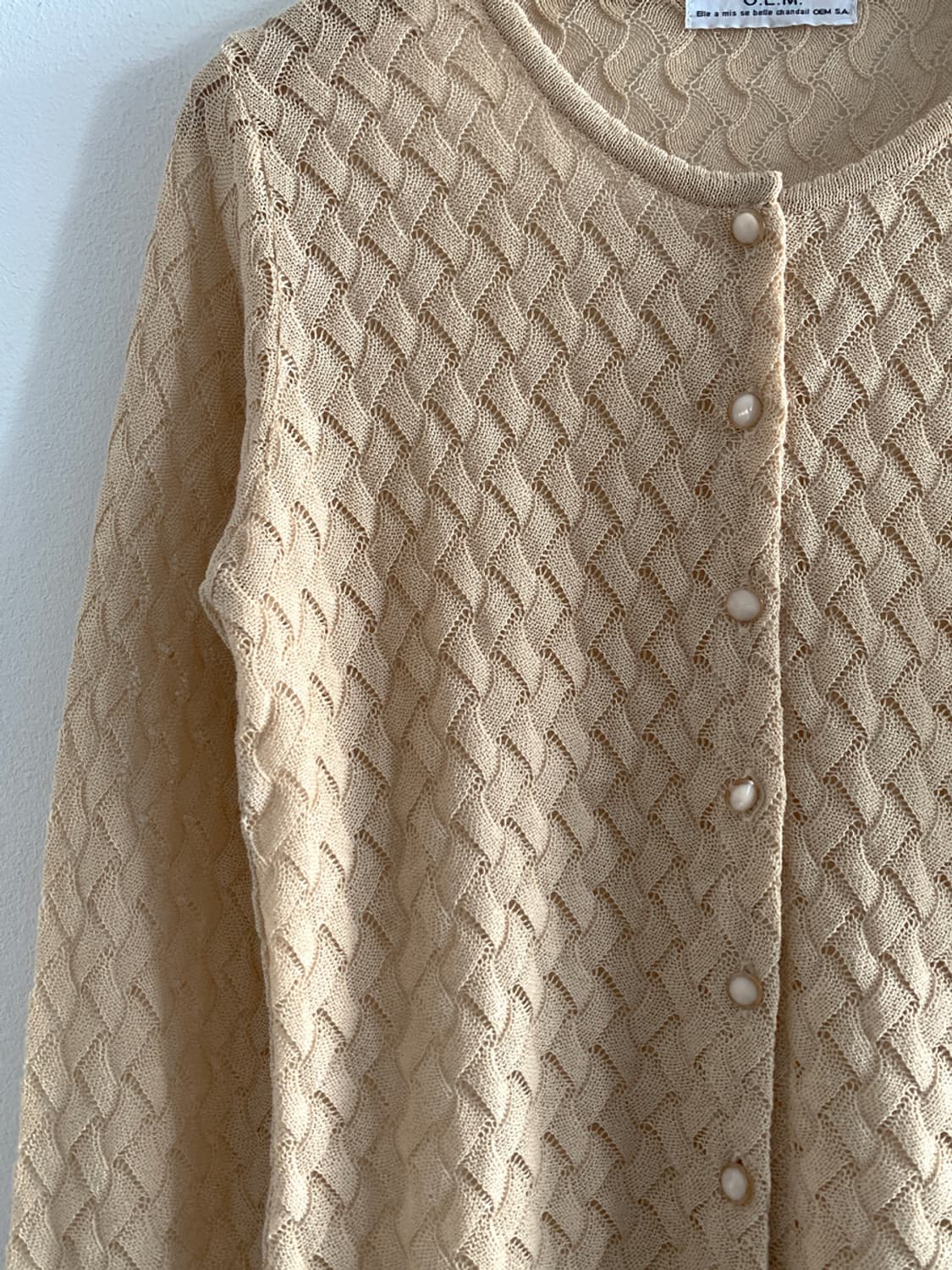 Zigzag Pattern Button Knit Cardigan 상품이미지2