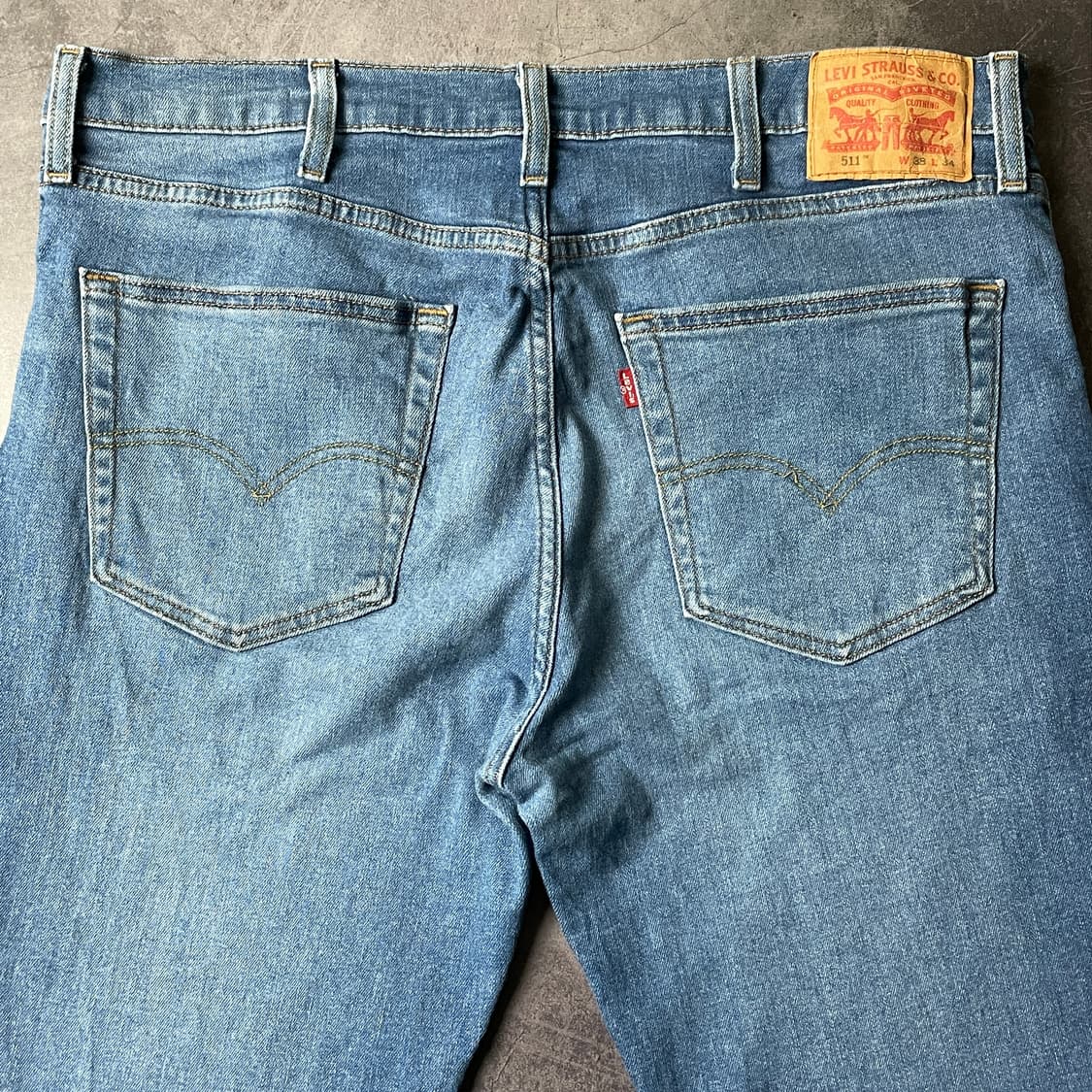 LEVI'S 리바이스511 슬림 스트레이트핏 코튼 데님 팬츠 A00654 상품이미지7