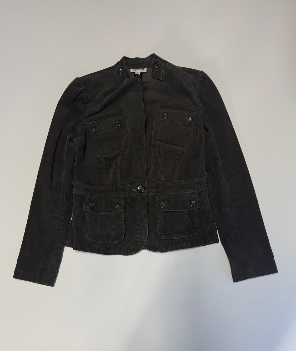 여성 캘빈클라인 빈티지 코듀로이 자켓 카키 s 상품이미지1