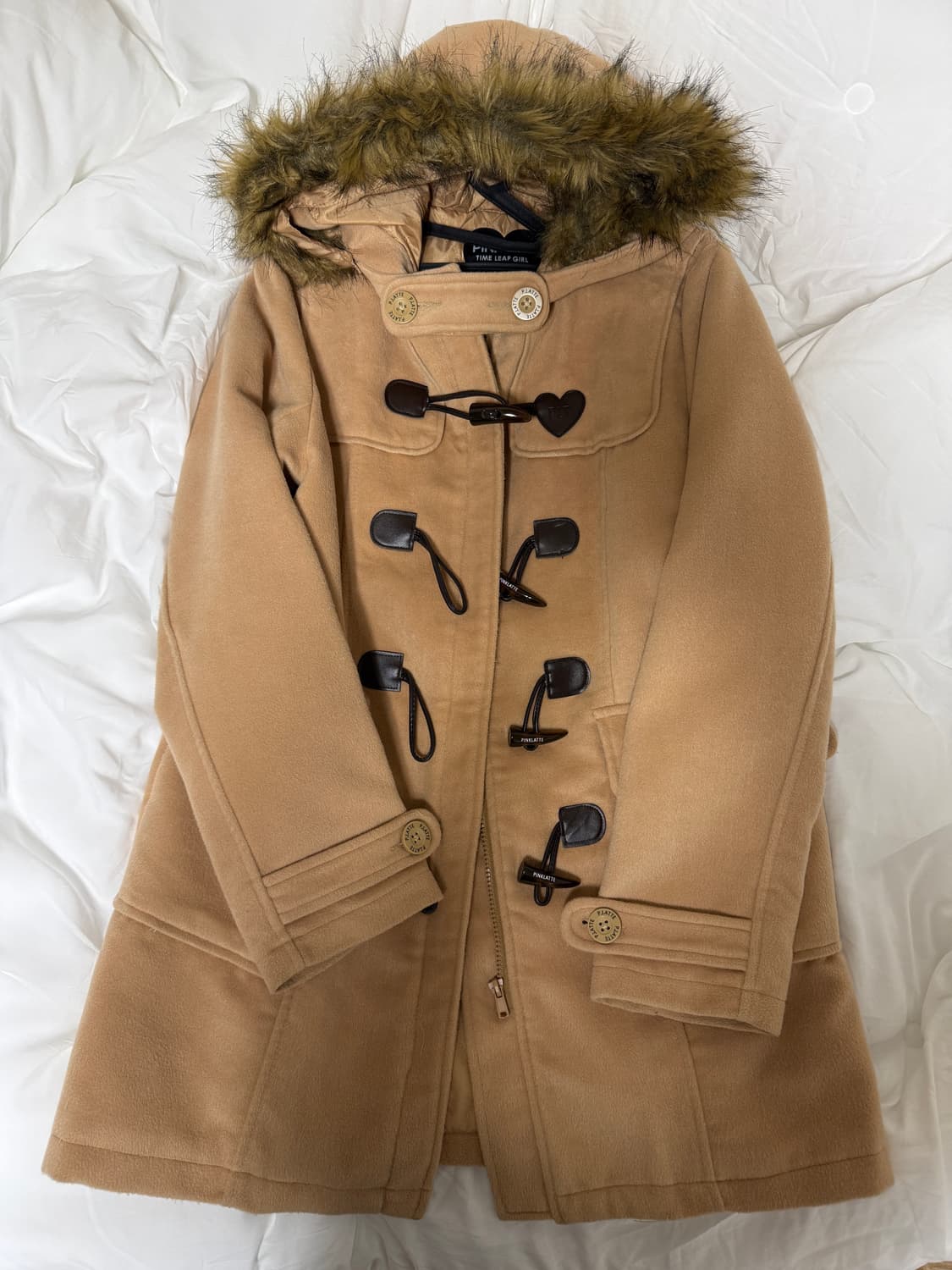 일본 빈티지 라떼갸루 떡볶이 코트 핑크팔레트 상품이미지1