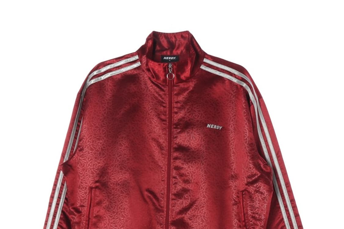 NERDY 페이즐리 패턴 레드 트랙탑 져지 M 상품이미지3