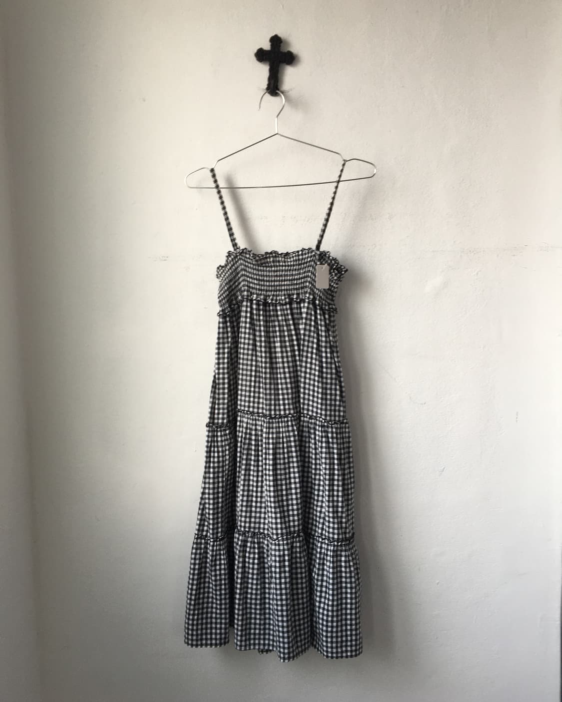 Check pattern sleeveless onepieece 상품이미지2