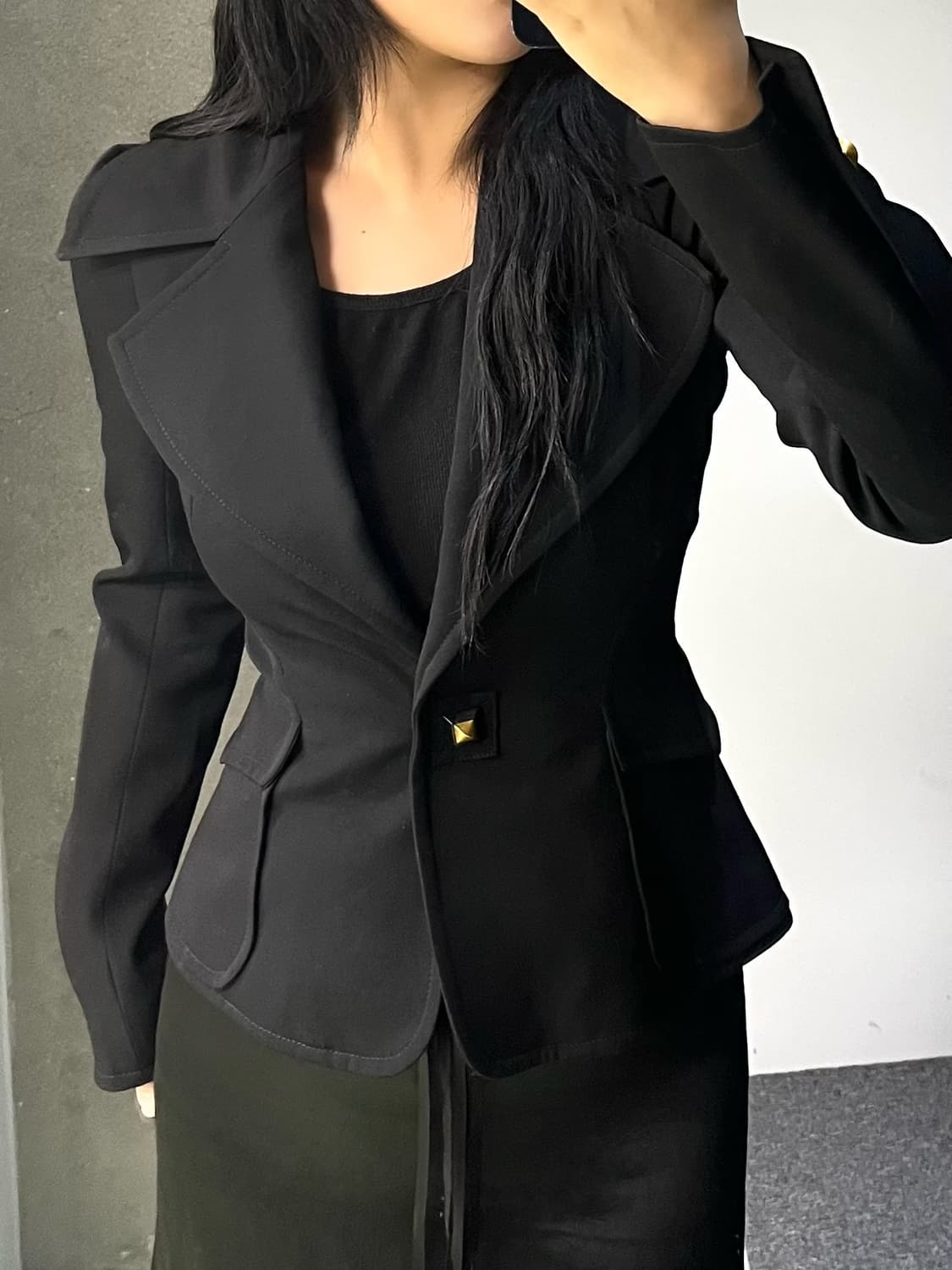 지방시 빅 카라 숏 자켓 상품이미지2