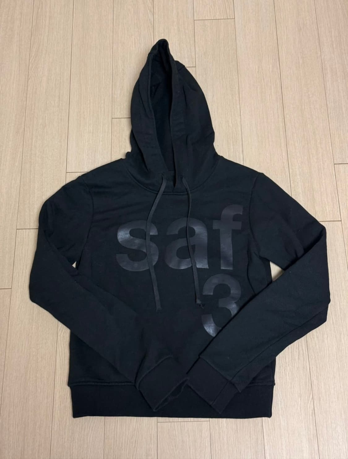 사파리스팟 1/2 후드티 블랙 2사이즈 상품이미지1