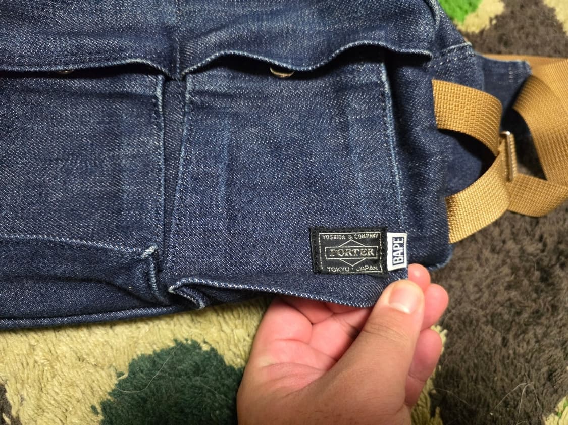 [OS] 베이프 X 포터 인디고 데님 탱커백 상품이미지3