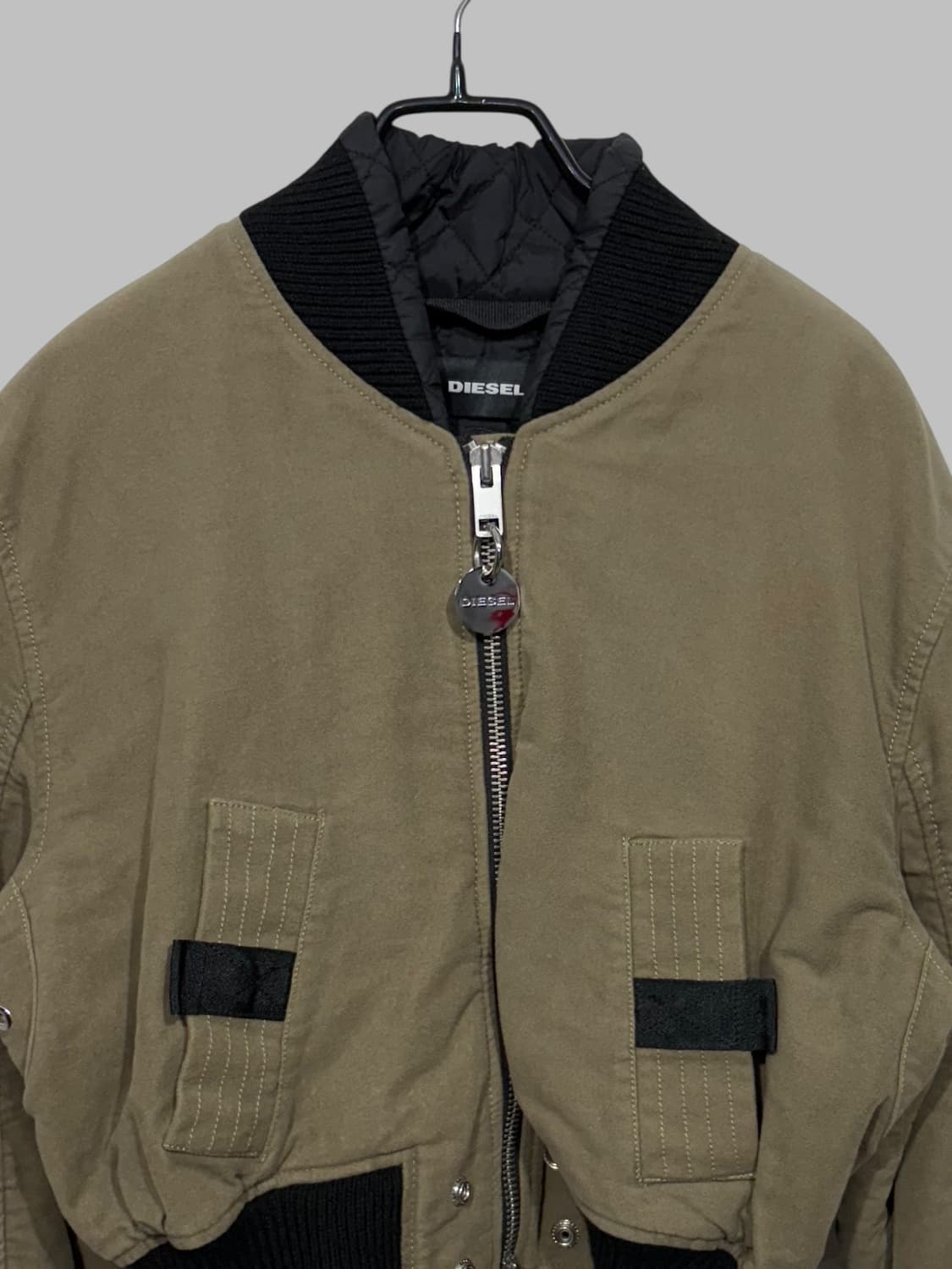 DIESEL crop ma-1 jacket brown  상품이미지3