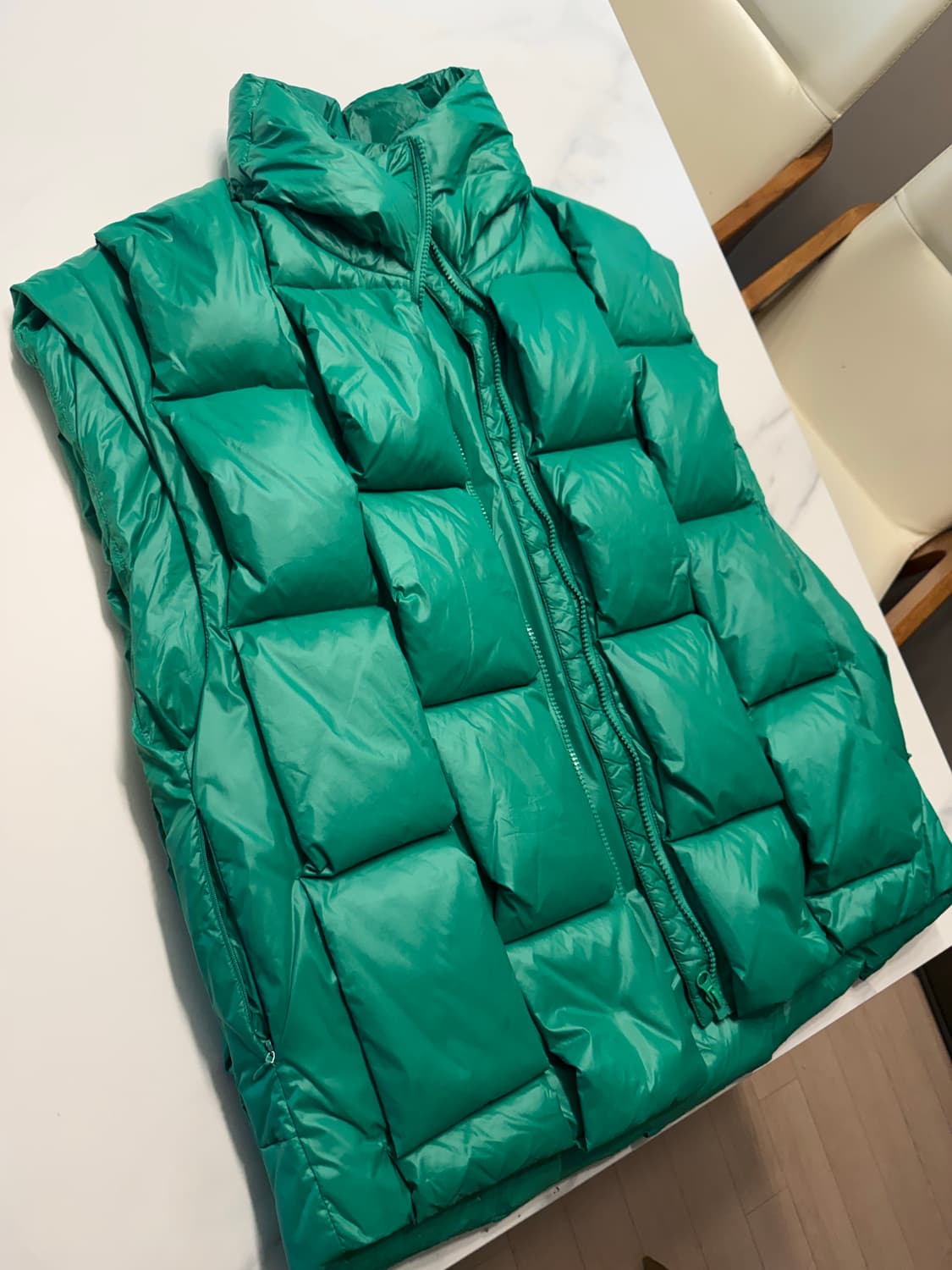 보테가스타일 패딩 조끼 XL  상품이미지3