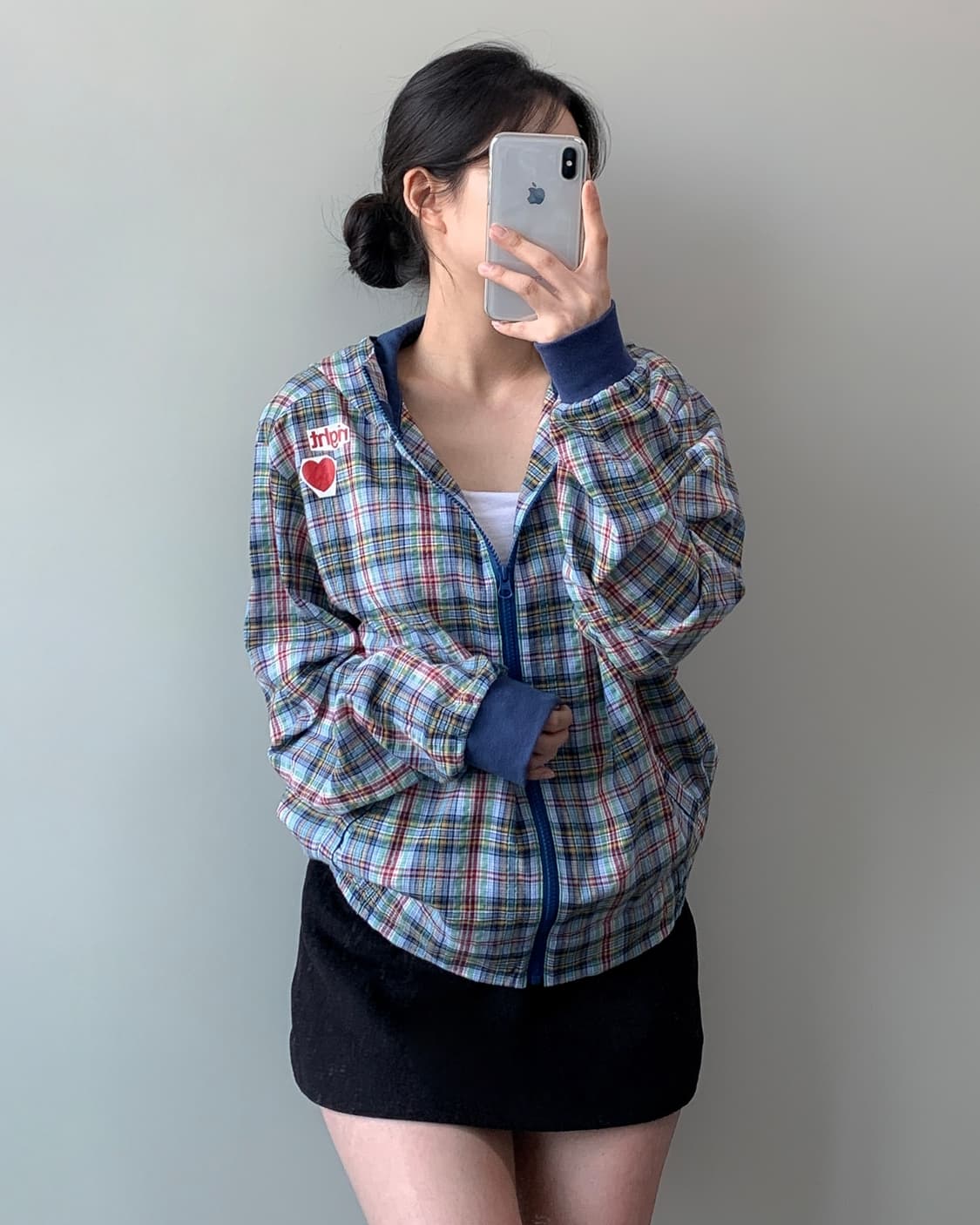 더 뮤지엄 비지터 러브 체크 자켓 상품이미지2