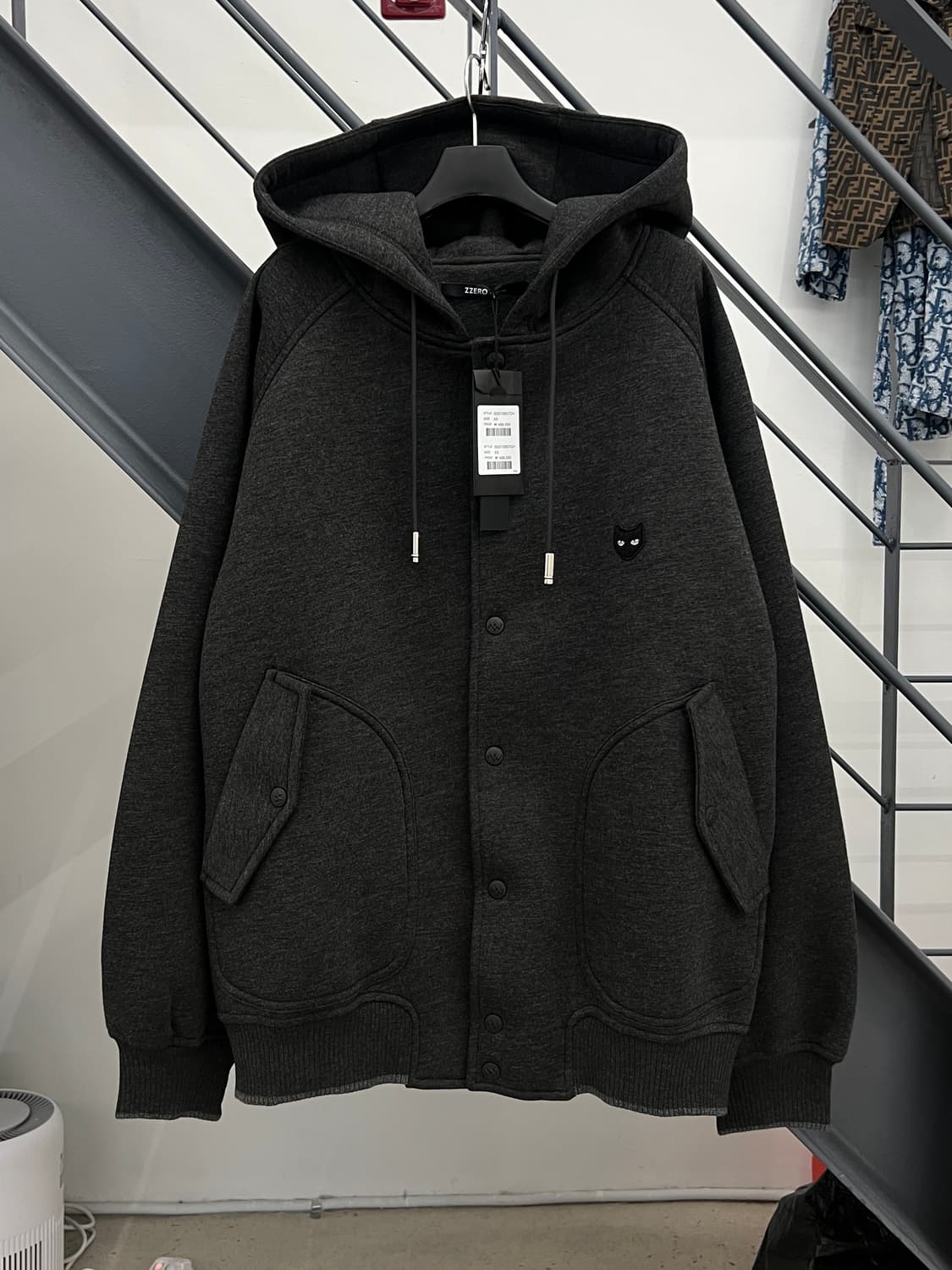 (새상품) 송지오 지제로 23FW 후드 바시티 자켓 상품이미지1