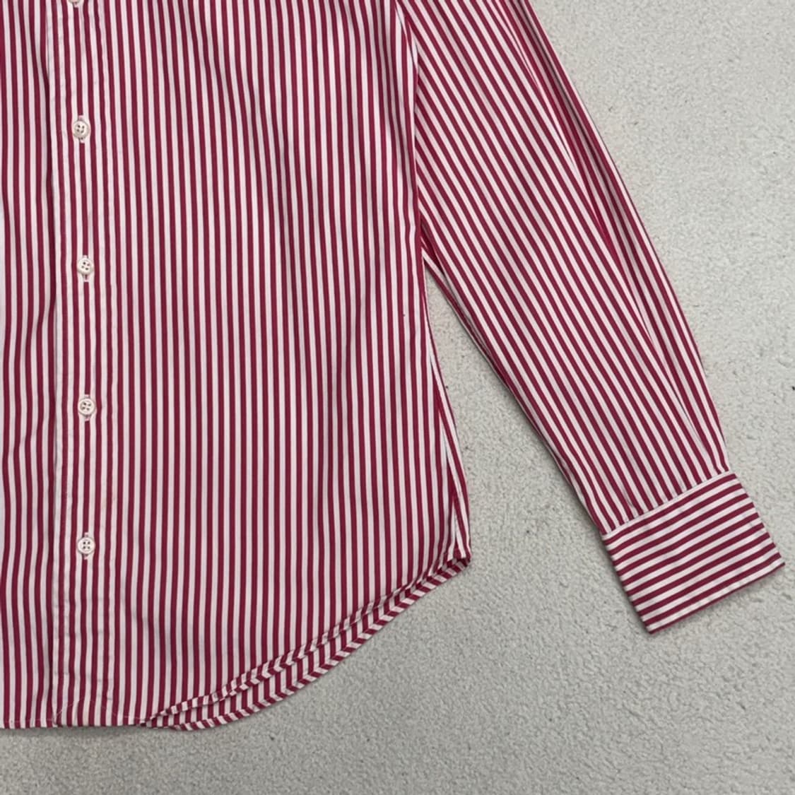 POLO 레드 스트라이프 와이드카라 셔츠 37-78 상품이미지2