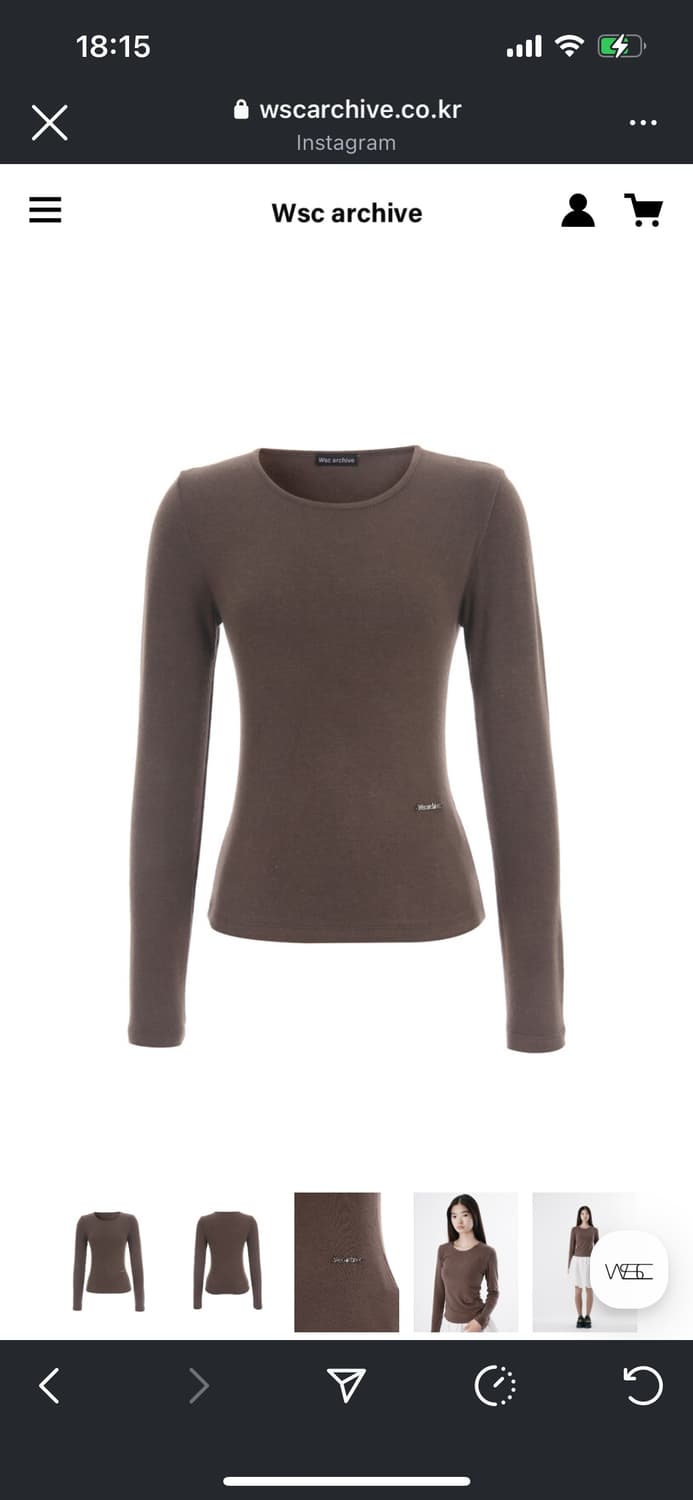 더블에스씨 아카이브 긴팔Basic U neck T-shirt 005 상품이미지1