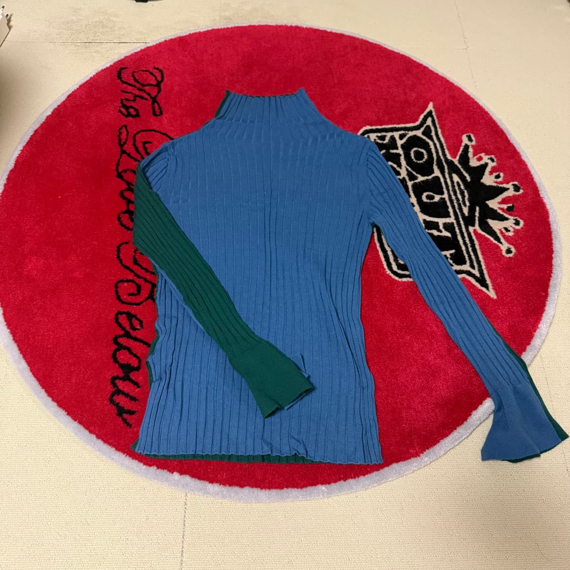 FrontrowxReplain 니트 (블루그린) 상품이미지1