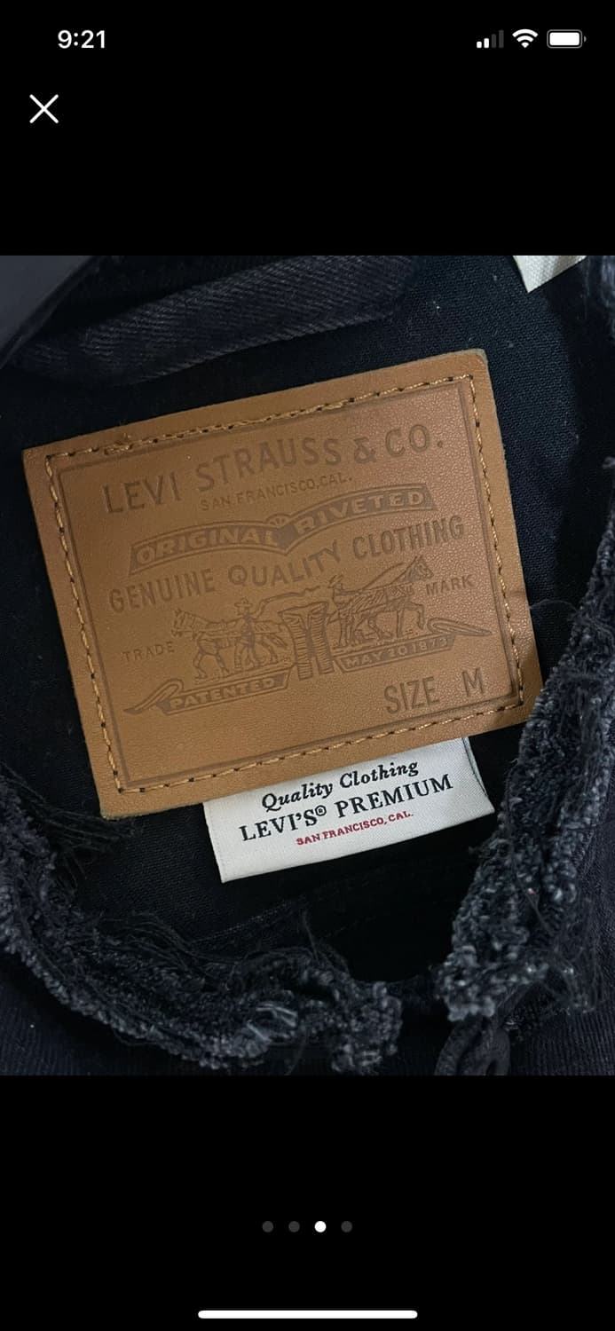 리바이스 블랙 데님 조끼 M 상품이미지3