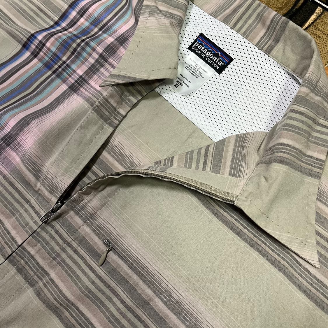 Rare) 올드 파타고니아 리듬 셔츠 그레이 XL 상품이미지4