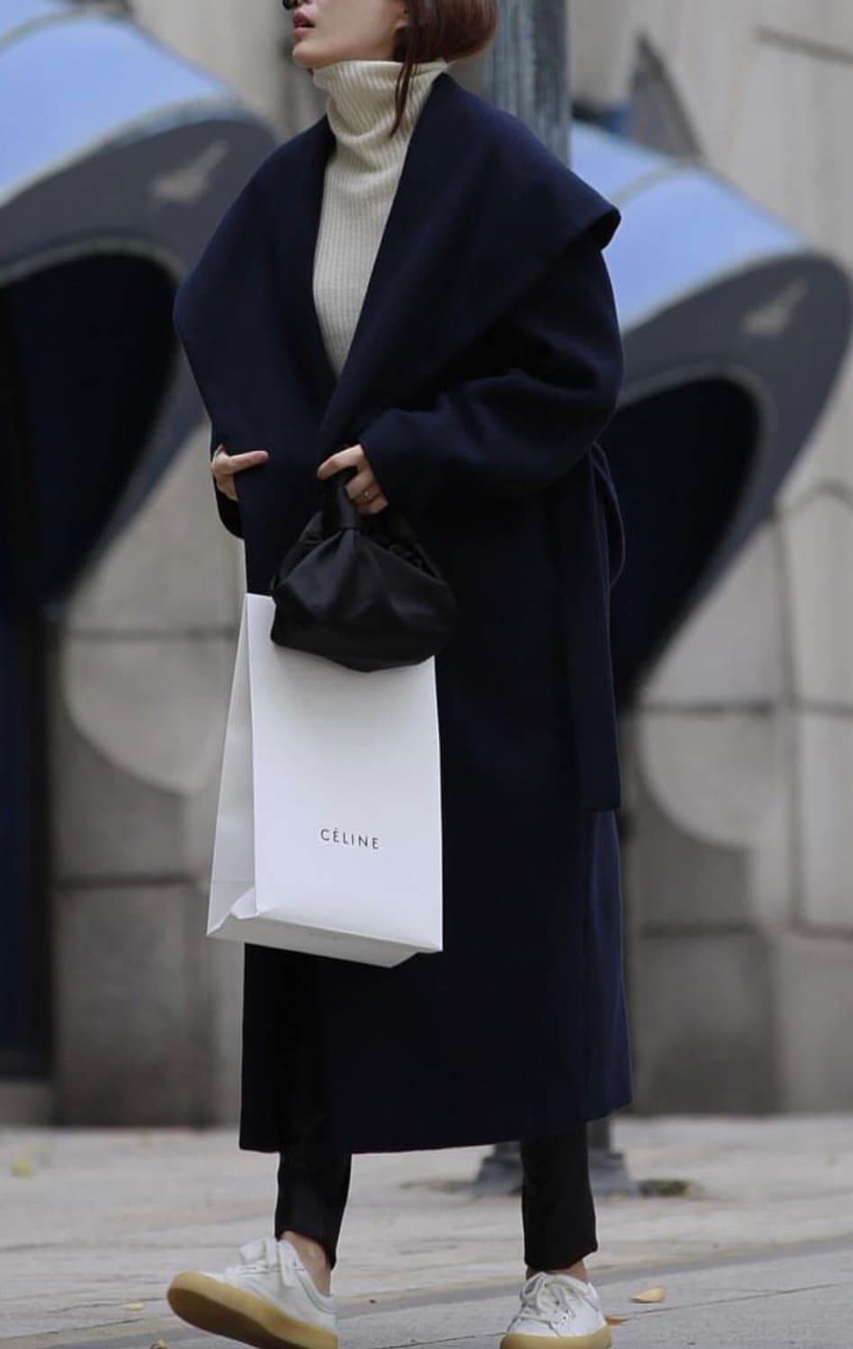 콜리로뜨 울 캐시미어 케이프 롱코트 (55) 상품이미지6