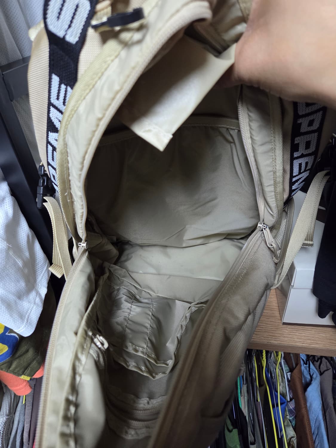 [F] 슈프림 백팩 18SS 탄 SUPREME TAN 상품이미지4