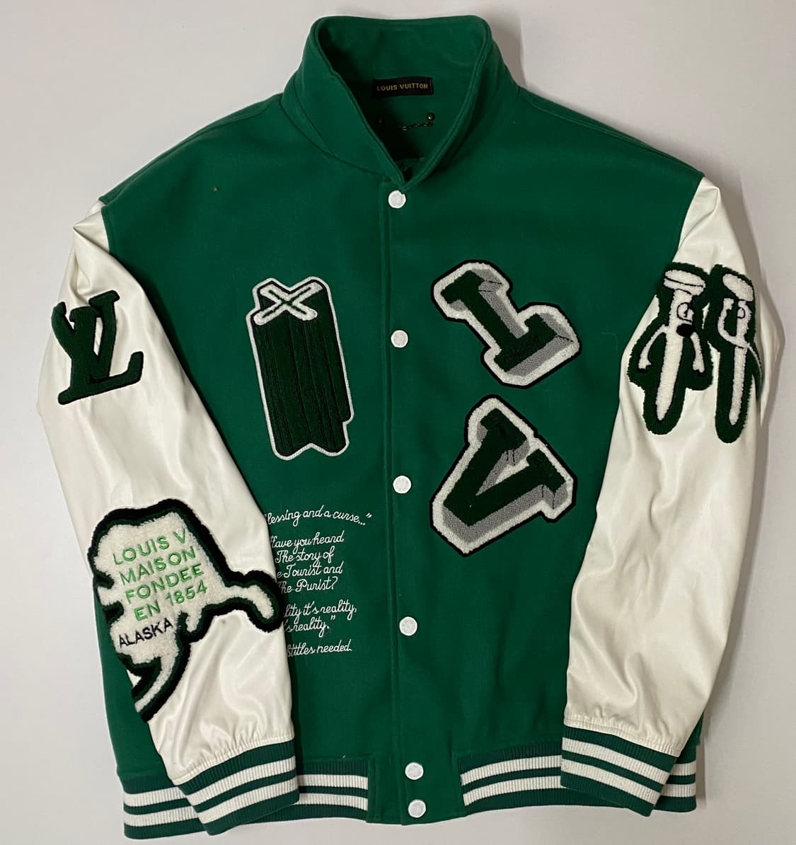 루이비통 그린 바시티 자켓 XL 상품이미지1