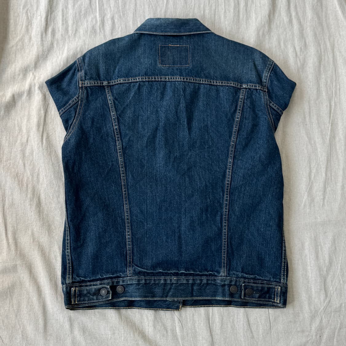 리바이스 진청 스톤워싱 데님자켓 L 상품이미지4