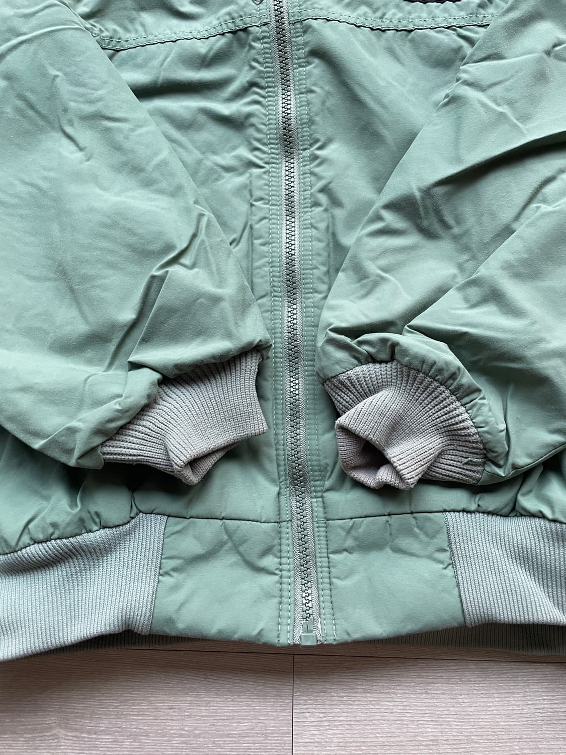 80s 파타고니아 쉘드 신칠라 세이지 그린 봄버 자켓 rare usa 상품이미지5