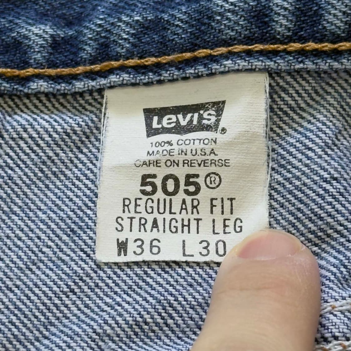 00s 리바이스 505 데님팬츠 W36 L30 상품이미지6