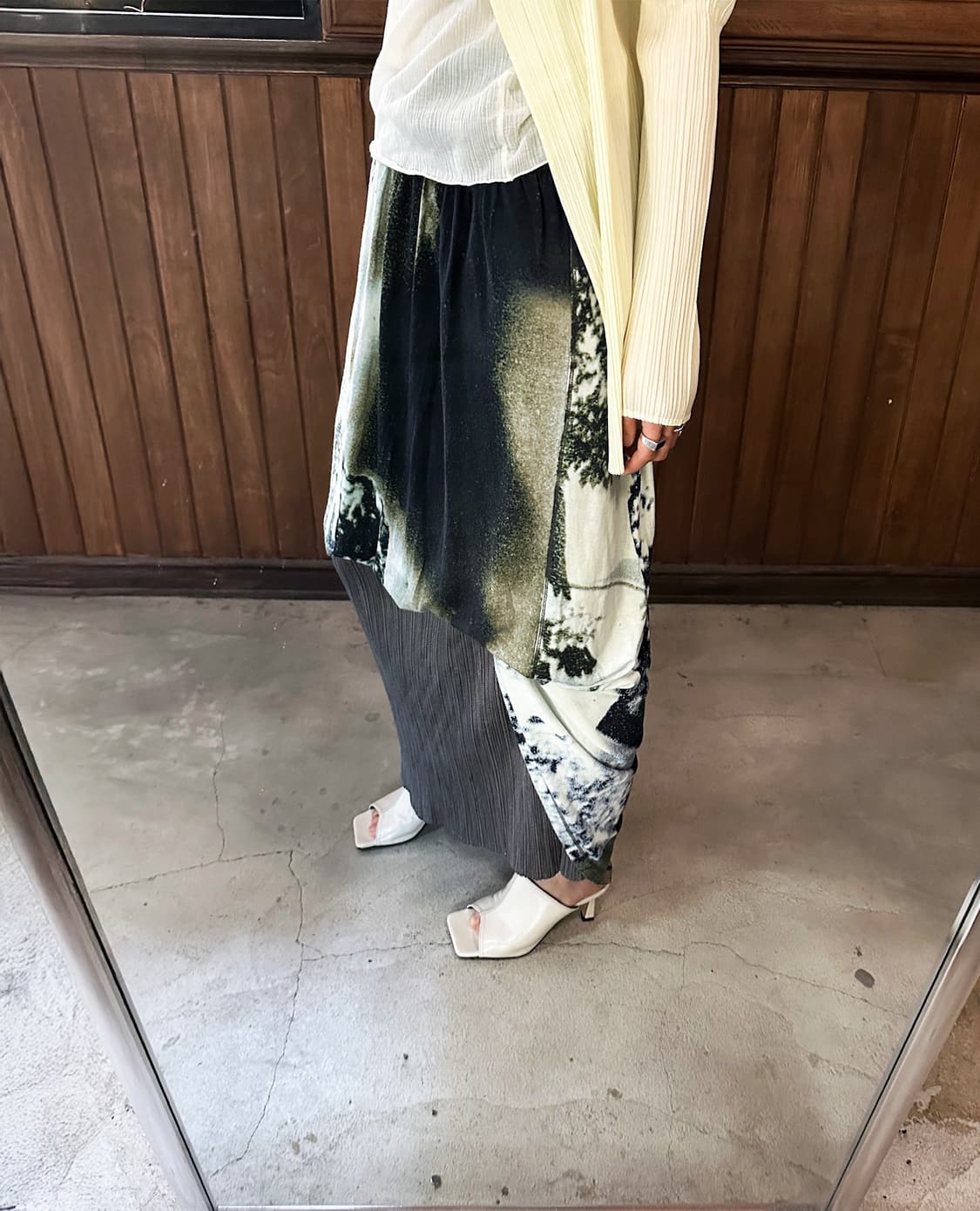 DIESEL multicolor print long skirt 상품이미지2