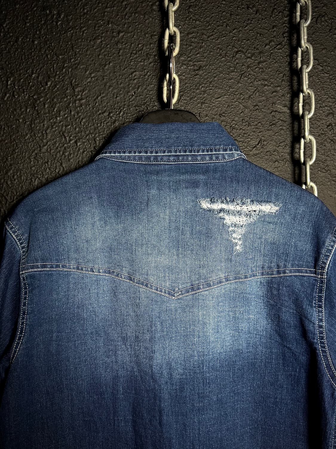 Wardrober – Distressed Western Denim Shi 상품이미지7