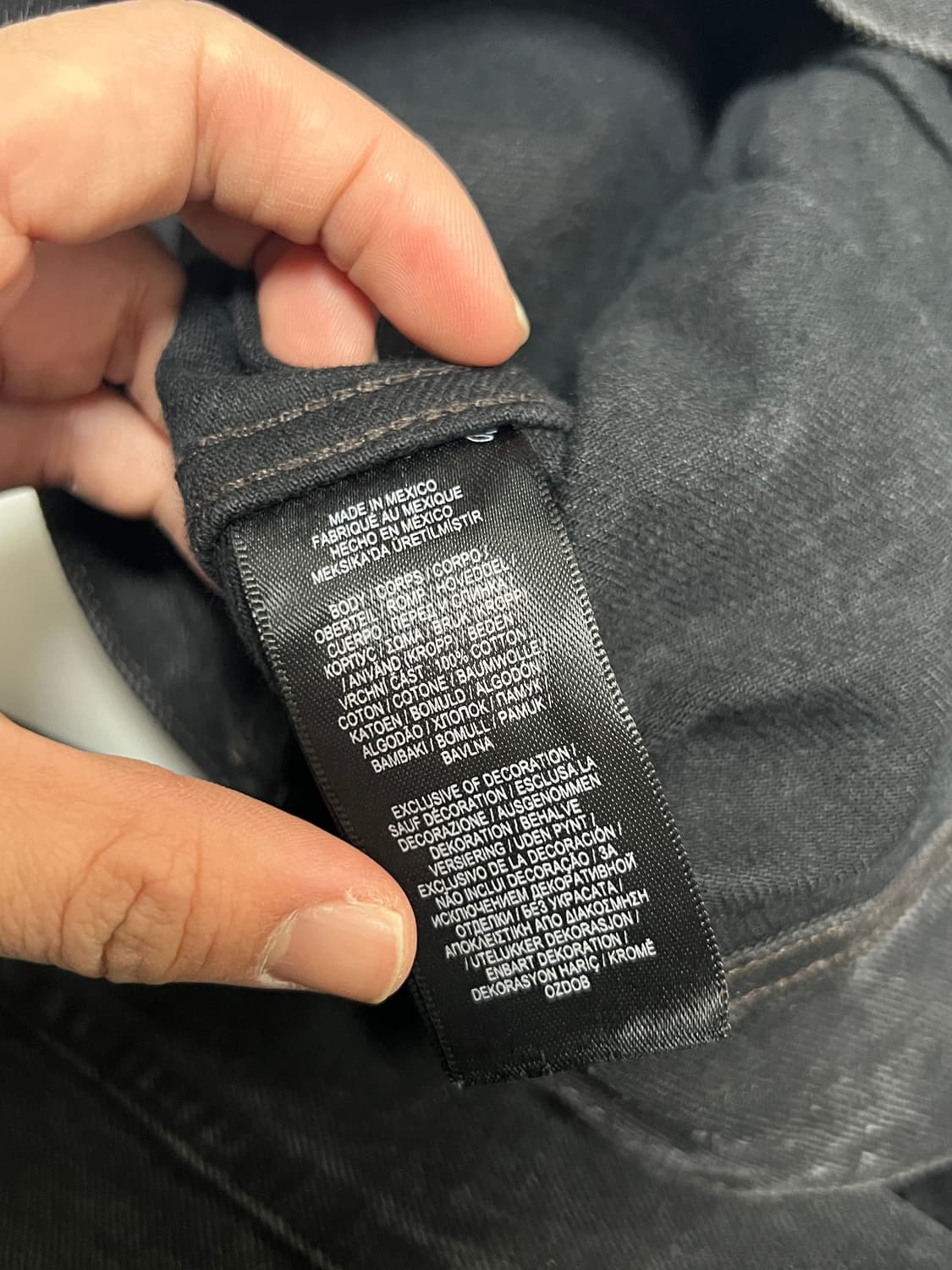 택포43) RRL 더블알엘 Lot271 블랙 트러커 데님자켓 S 상품이미지8