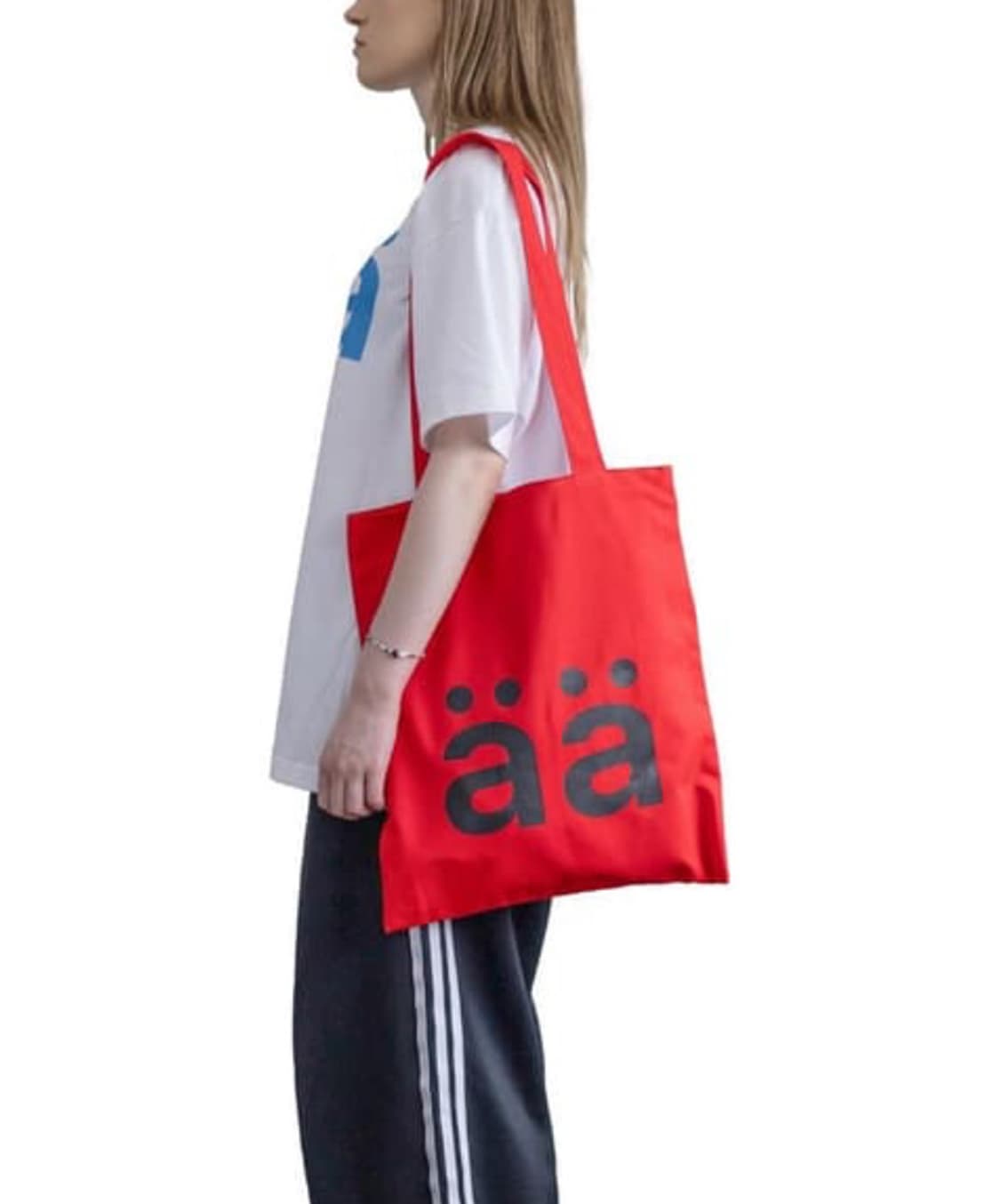 아트파먼트 레드 에코백 상품이미지1