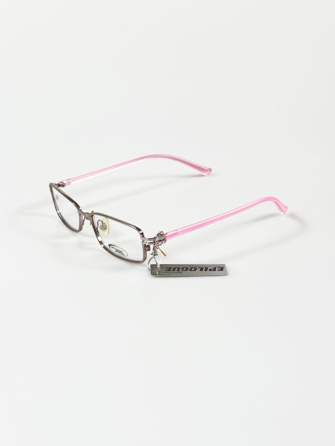 EPILOGUE 실버 슬림 스퀘어 메탈 빈티지 안경 상품이미지3