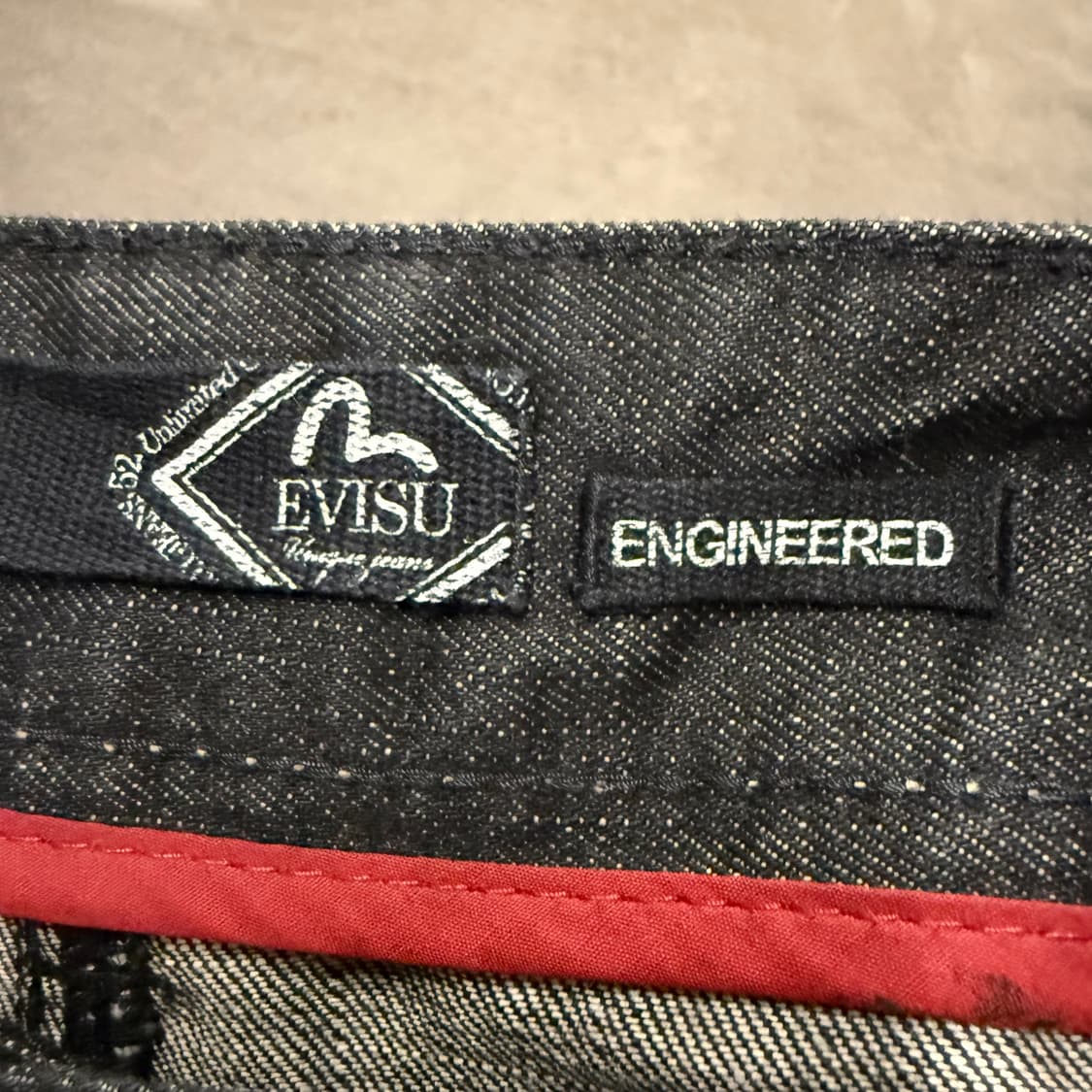 [정품/36] EVISU 에비수 블랙 데님 청바지 c1 상품이미지5