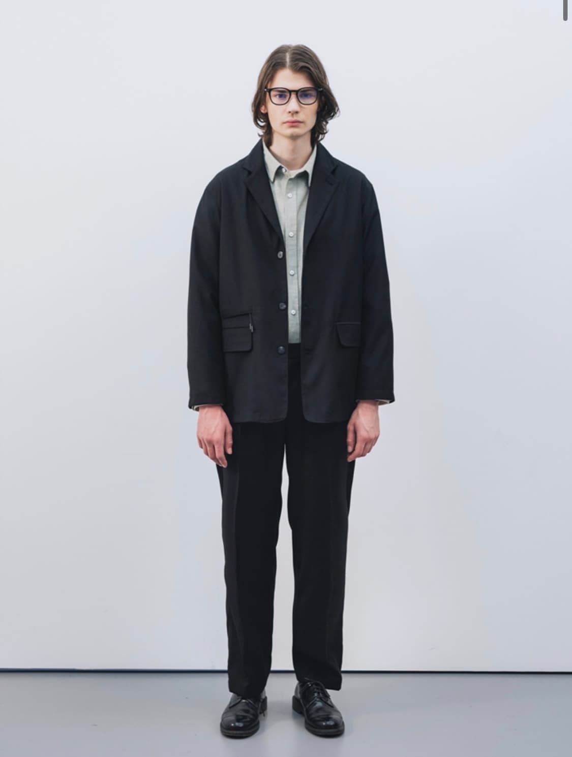 디미트리블랙 T/R 컴포트 캐주얼 수트 셋업 블랙 상품이미지5