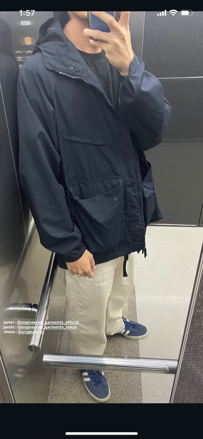 엔지니어드가먼츠 아틀란틱 파카 네이비 L 상품이미지2