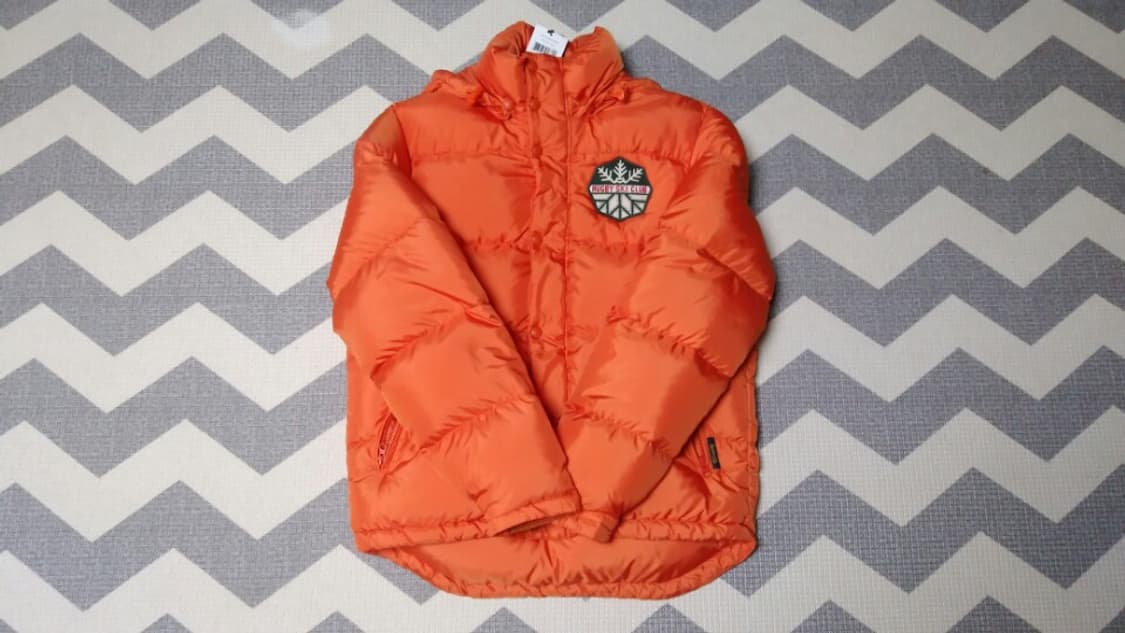 S) 폴로 럭비 후드 숏 패딩 오렌지 상품이미지3