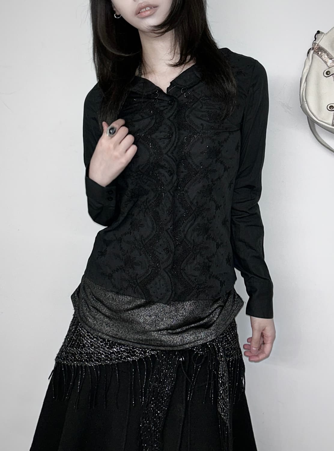 Bade E Nuovo Lace Embroidery Shirts 상품이미지1
