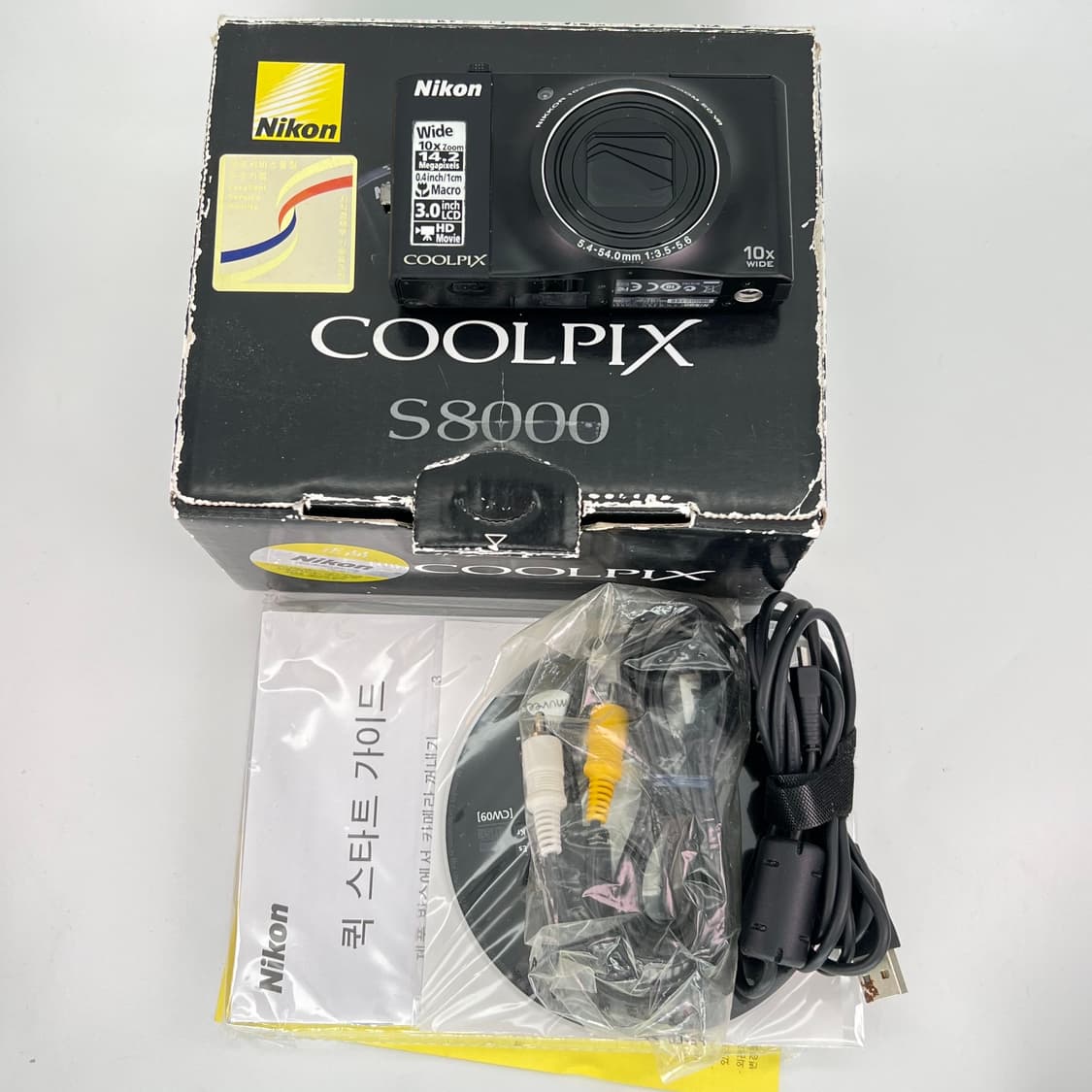 (풀박스/A급)니콘 쿨픽스 Nikon Coolpix S8000 블랙 상품이미지10