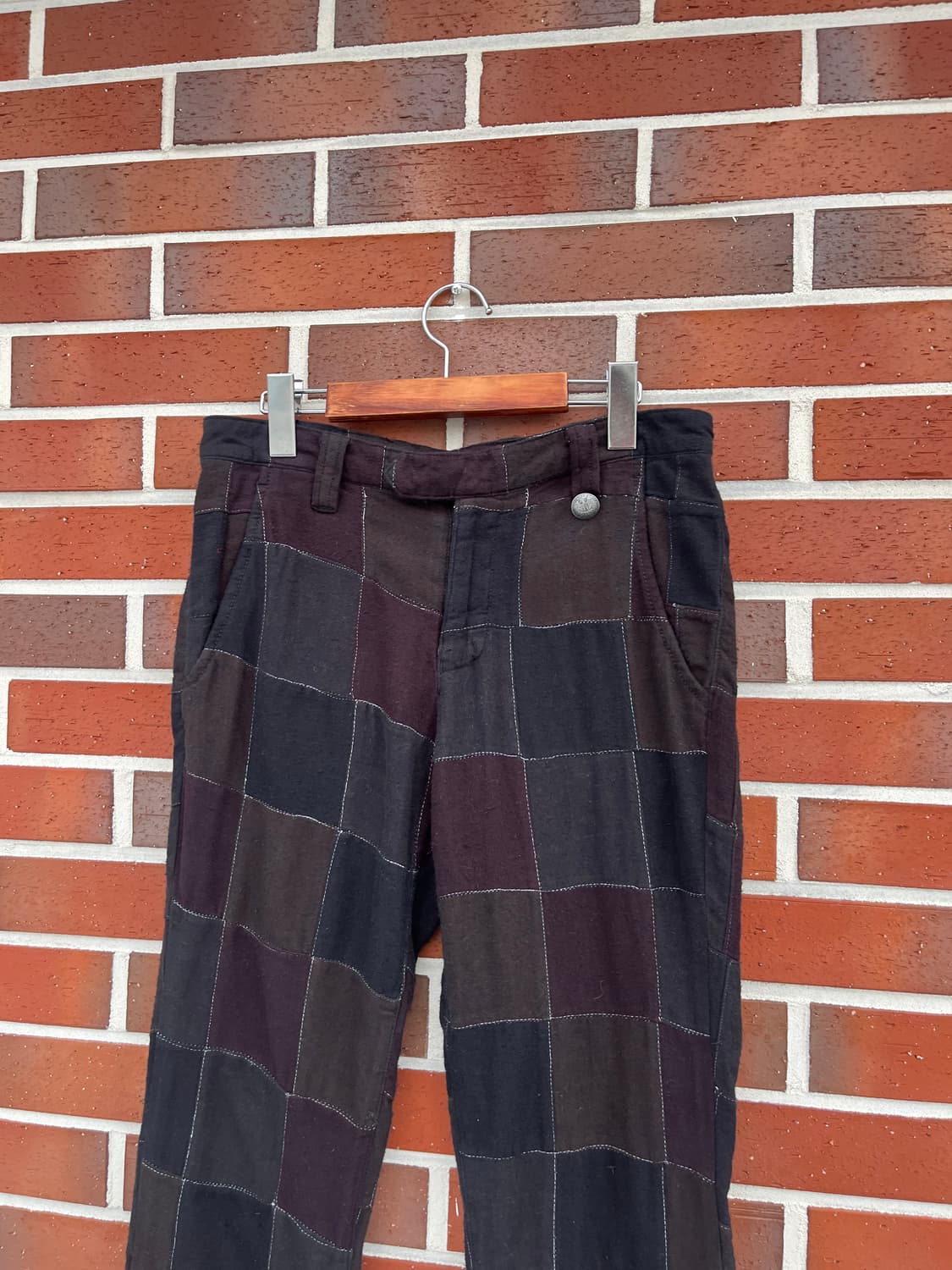 Vintage (japan made) 패치워크 부츠컷 팬츠  상품이미지2