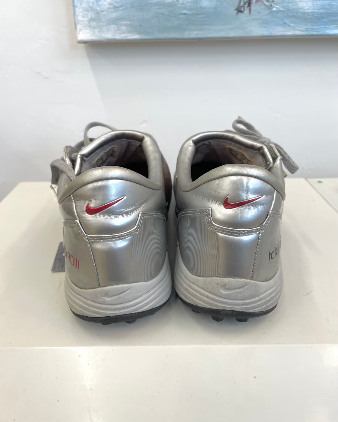[280] 2004 나이키 토탈 90 메탈릭 실버 풋볼 스니커즈 상품이미지5