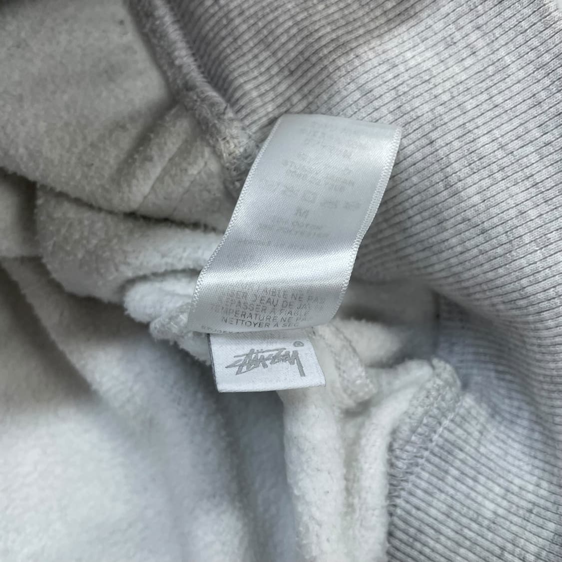 스투시 Stussy 베이직 로고 후드집업 에쉬해더 그레이 상품이미지6