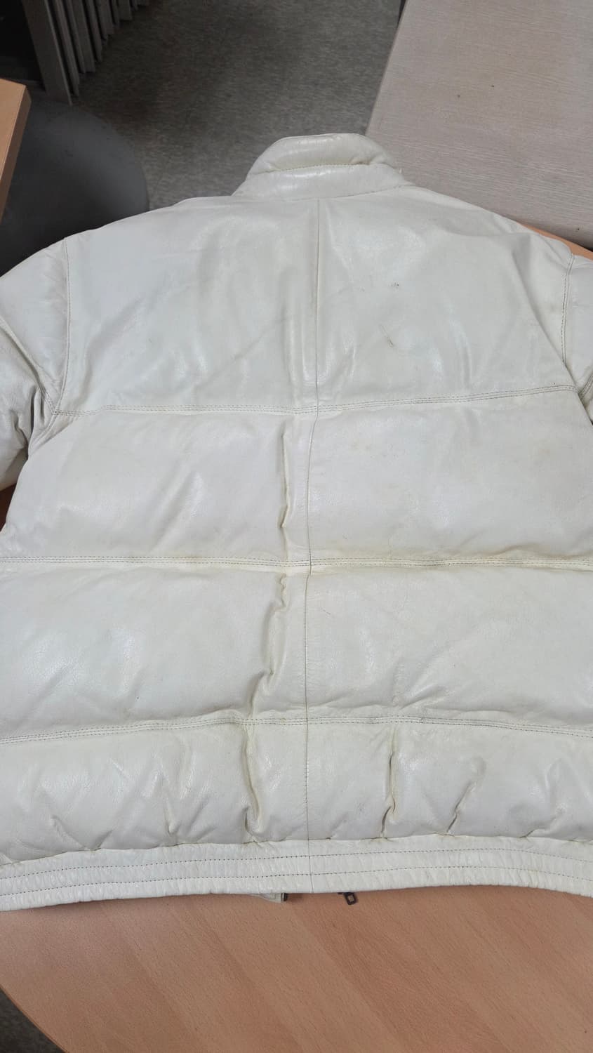 더블알엘 RRL 아이보리 레더 자켓 다운 M 판매 상품이미지3