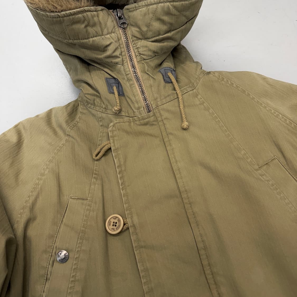 홀리스터 Y2K 퍼 하이넥 밀리터리 야상 자켓 상품이미지3