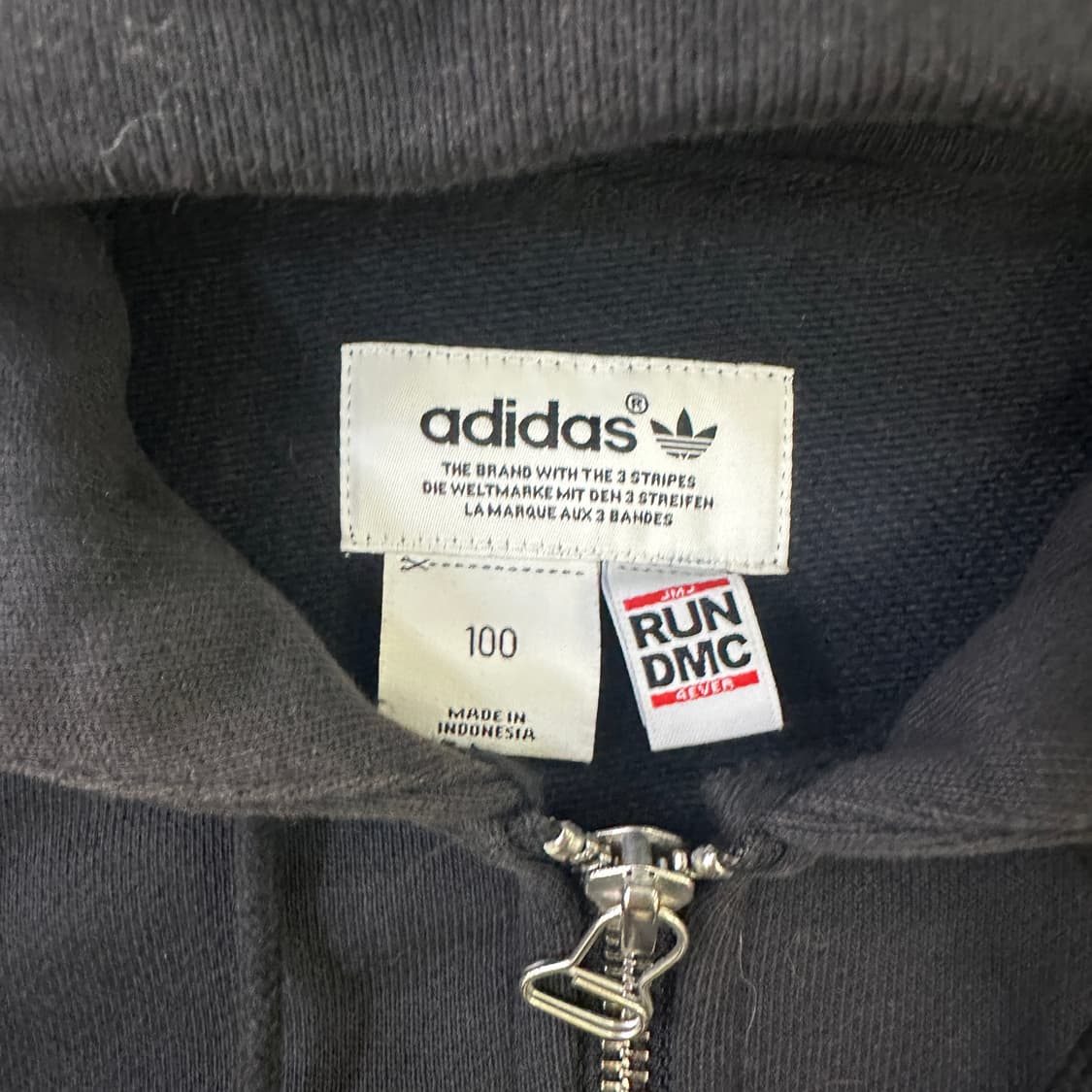 100 아디다스 런디엠씨 후드 집업 자켓 0423D 상품이미지2