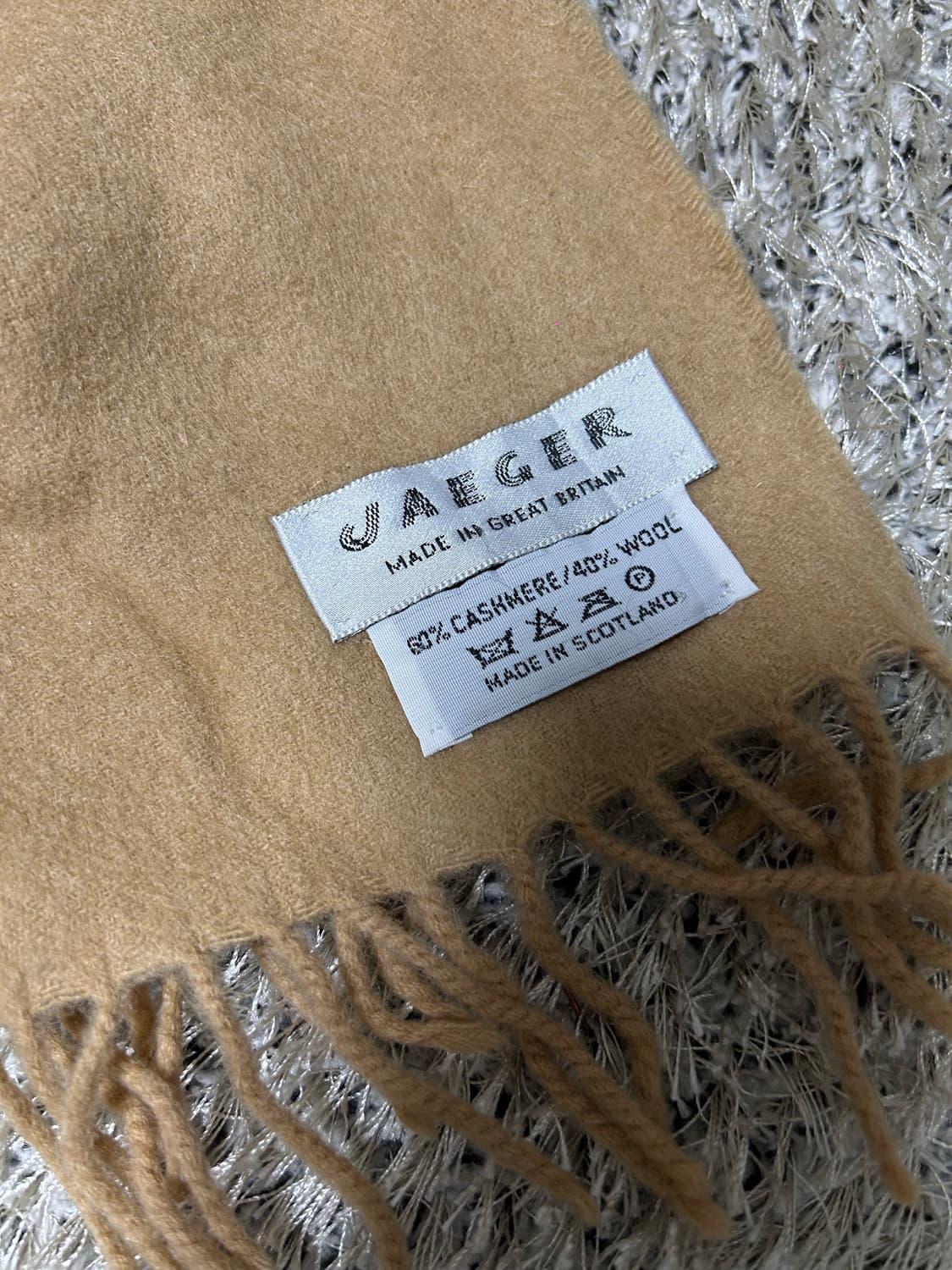 스코틀랜드제 캐시미어 혼방 목도리 상품이미지2