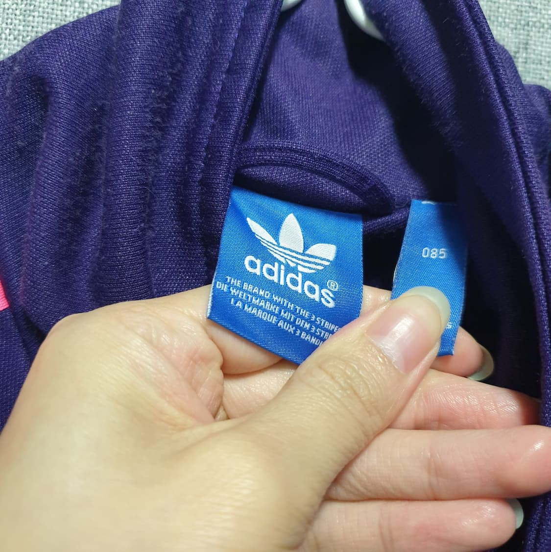 아디다스 퍼플핑크 유로파 트랙탑 져지 85 상품이미지5